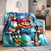 1 шт. Мягкое и теплое фланелевое одеяло Mario Bros, Многоцелевое покрывало для дивана, Софы, Офиса, Кровати, Кемпинга, Путешествий