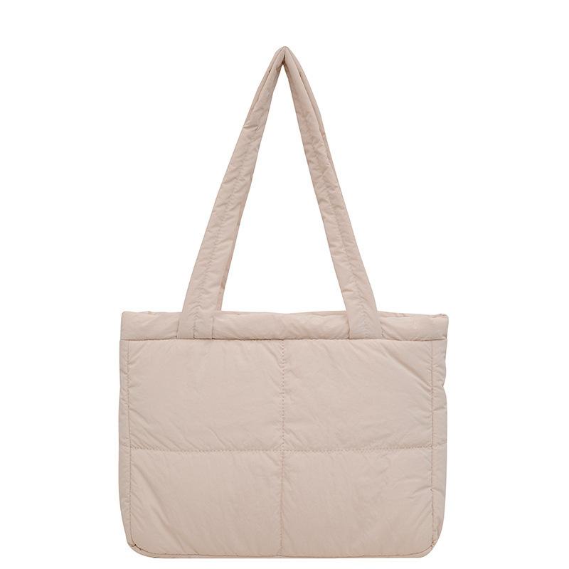 Корейская мода! Новая универсальная сумка через плечо с ромбовидным квадратным плетением, выполненная из хлопкового пуха, невероятно привлекательна.