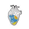 Heart Series Cartoon Alloy Brooch: Creative and Trendy Love Heart Pin