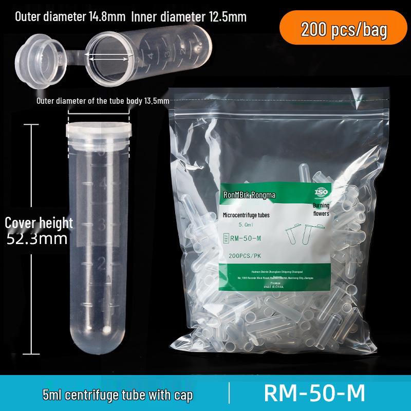 Laboratory Plastic Tubes: PCR, Centrifuge & Seed Bottles in 0.2/1.5/5/10/15/30/50ml