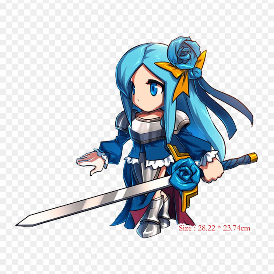 Brave Frontier Star рисунок утюгом на термопереносной печати виниловые нашивки наклейки для одежды DIY аппликации моющиеся нашивки