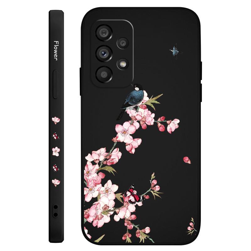 Peach Butterfly Case For Samsung Galaxy A73 A53 A33 A23 A13 A03 A72 A52 A52S A32 A22 A12 A02 A02S A71 A51 A31 A21S 4G 5G Cover