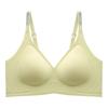 Letter shoulder strap underwear simple anti-sagging small chest gathering underwear adjustment type sexy bra seamless