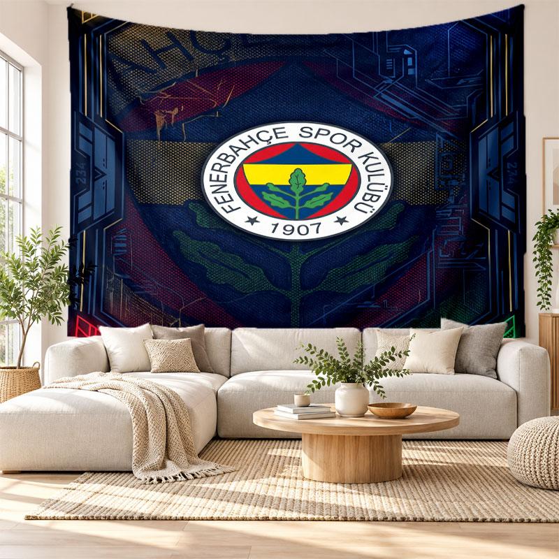 Fenerbahçe FC Wall Tapestry, Soft Fabric Wall Hanging, Decorative Backdrop For Bedroom Home Wall Art