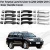 Для Toyota Land Cruiser LC200 2008 2009-2015 ABS пластик Аксессуар для модификации автомобиля Накладка на ручку двери под карбон Стиль наклейки