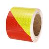 Reflective Tapes Conspicuity Waterproof 4inch*16FT Fluorescent Yellow-Red Safety Caution Strips Reflectors Stickers For Trailers
