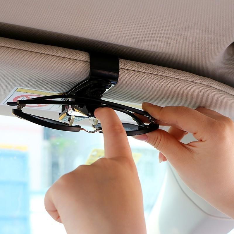 2Pcs Car Glasses Clip, Portable Ticket Clip, Card Clip, Car Visor, Sun Frame, Sunglasses Clip.