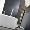 Rose Gold Basin Faucet Brushed Gold Tall Bathroom Faucet Hot and Cold Black Sink Faucet Deck Mounted Toilet Mixer Water Tap