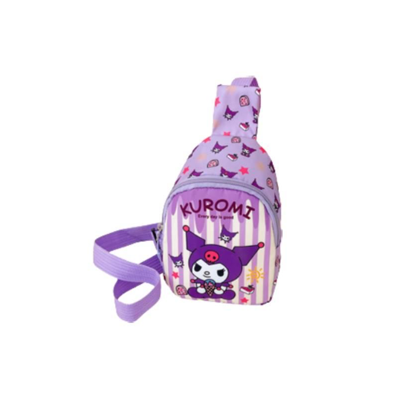 Стильная детская нагрудная сумка с мультяшным принтом для повседневных прогулок