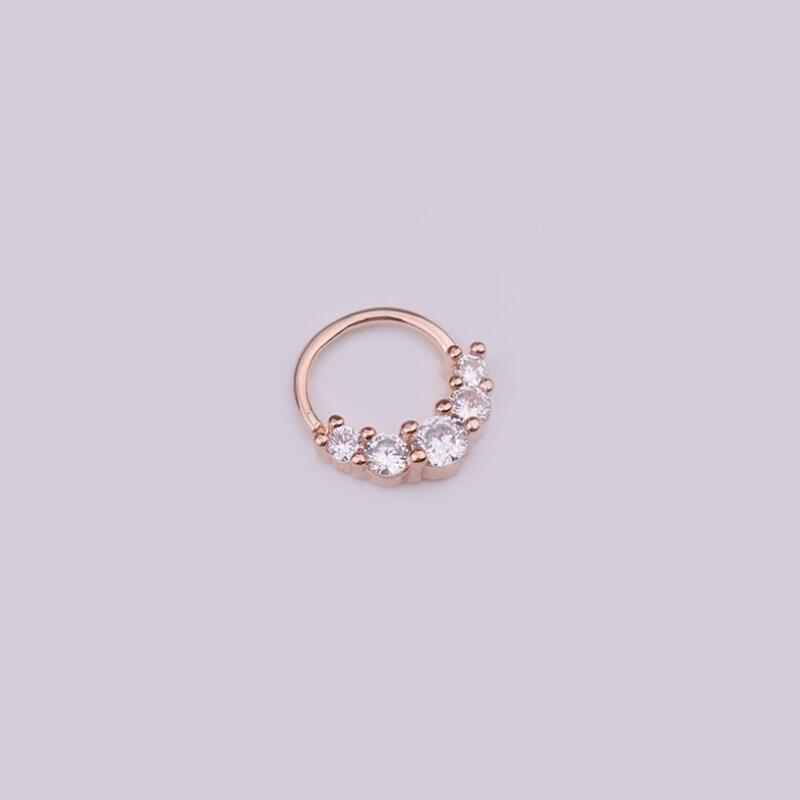 8 мм кольцо из нержавеющей стали для носа для женщин кольца для перегородки носа хрящ для пирсинга ушей