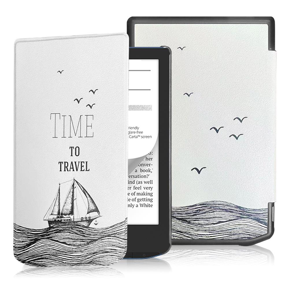 Кожаный чехол с подставкой для руки для электронной книги Pocketbook Verse Lite 619