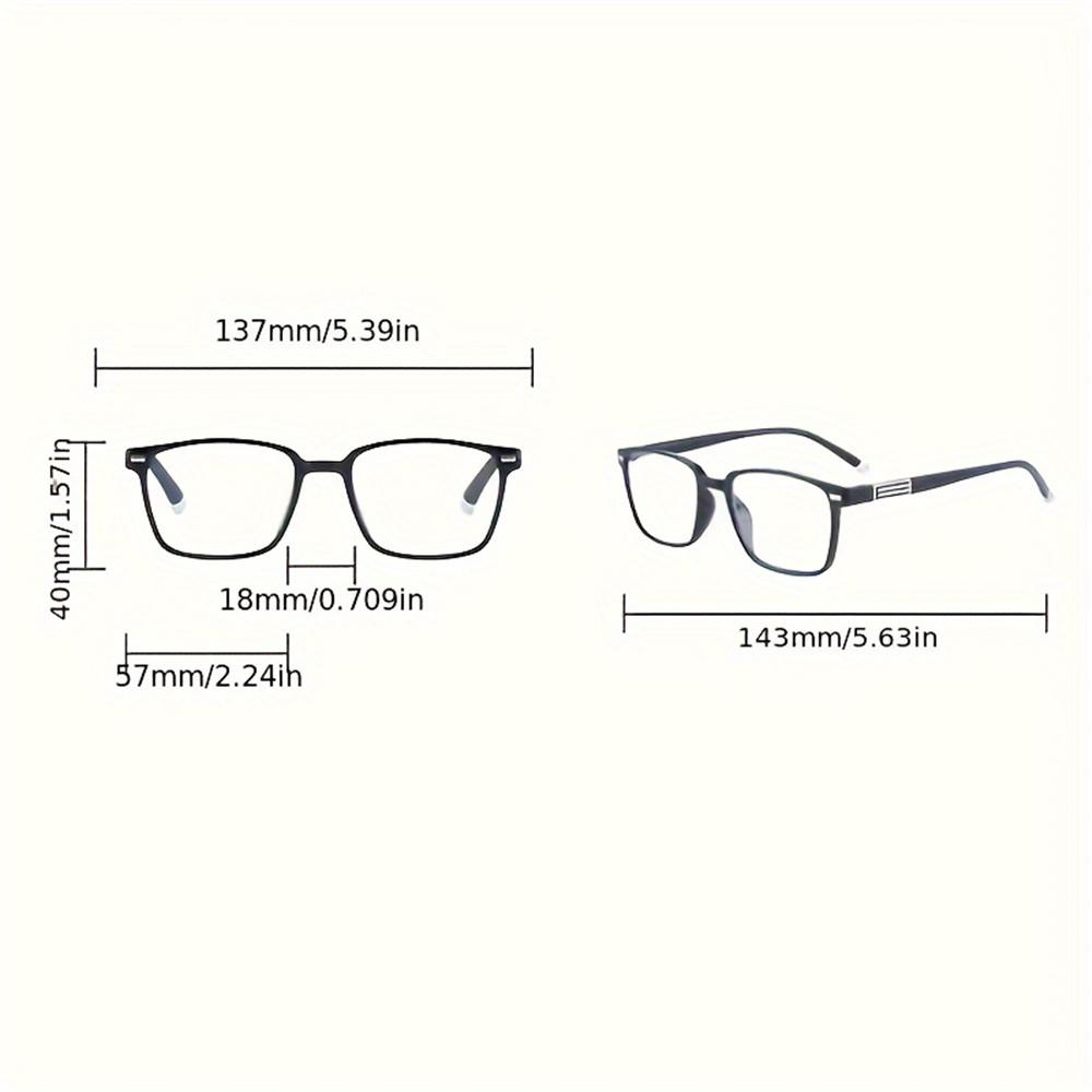 4PCS Fashion Anti-Blue Light Reading Glasses Ultra-Light Eye Protection Readers Eyewear Unisex Elegant Presbyopia Glasses