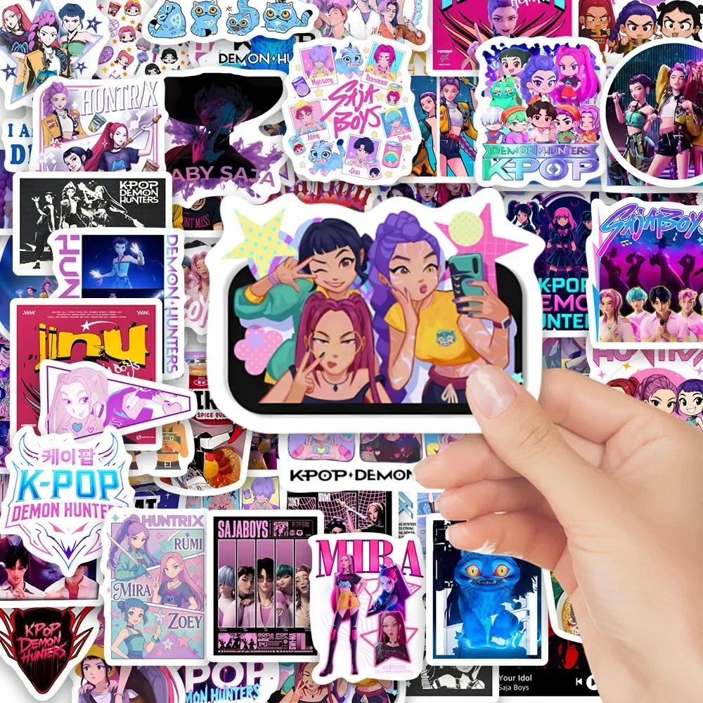 60 шт. K-Pop Охотник на ведьм Мультяшные водостойкие наклейки Самоклеящиеся декали для телефонов Ноутбуков Бутылок для воды