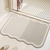 Коврик для ванной комнаты Диатомовая грязь Водопоглощающая мягкая подкладка Противоскользящая подкладка Коврик для ног у входа в туалет Быстросохнущий коврик для ванной комнаты