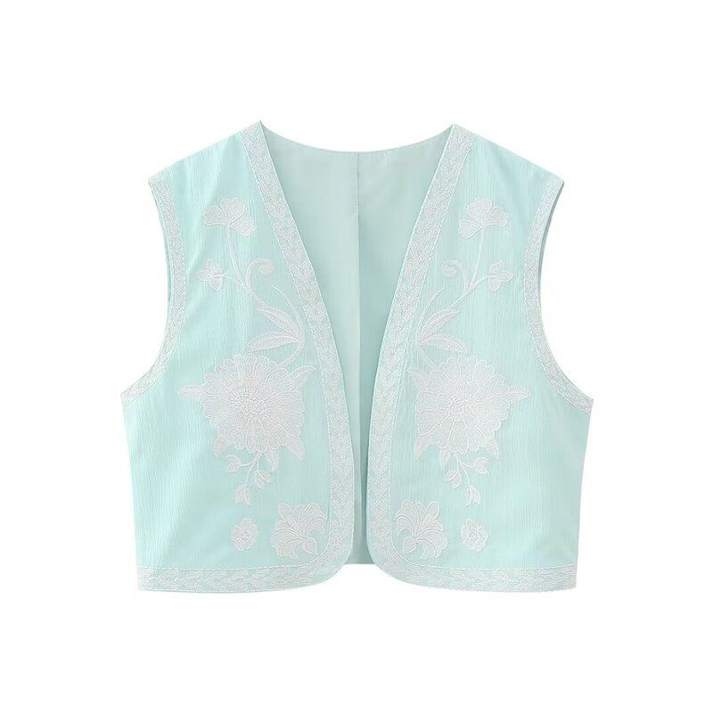 Fashion Style 2023 Summer New Arrival Fashion Trendy Women's Clothing Easiest for Match Embroider Cardigan Vest 6895023 250