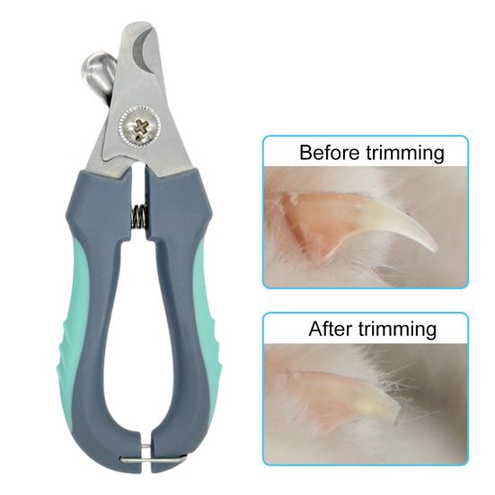 Pet Nail Clippers Portable Pet Nail Trimmer Safe Cat Nail Clippers with Safety Guard To Avoid Overcutting Grooming Tool for Cats Dogs