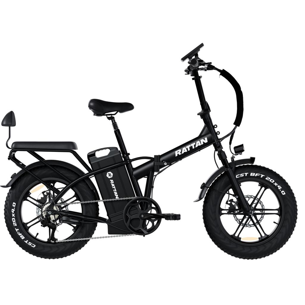 RATTAN LM Ultra 1000W Motor Electric Bicycle 45KM/H Top Speed 48V40AH Battery 200KM Range All-Terrain Electric Bike 20 Inch Fat Tires E-Bike