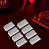 8Pcs PBT Keycaps Cherry Profile 2U Blank Supplement Keycaps for Gaming Mechanical Keyboard