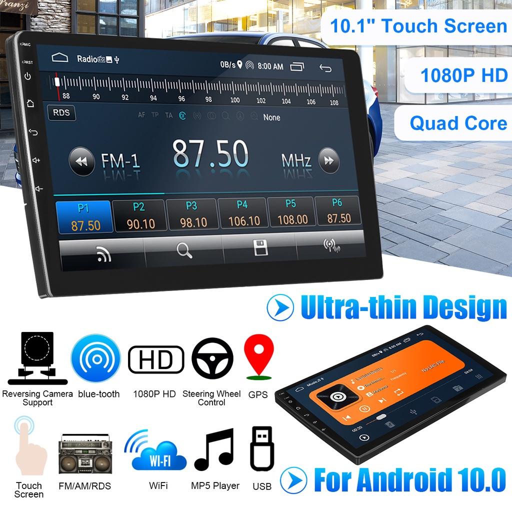 10-дюймовый автомобильный стерео мультимедийный Android 10 четырехъядерный сенсорный радио WIFI MP5-плеер GPS навигация видео