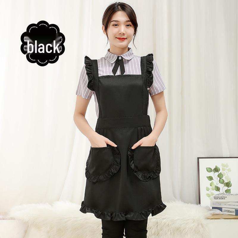 Korean Style Lace Apron - Cute Princess Design for Kitchen, Flower Shop, Nail Artist with Custom Logo Options