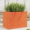 VidaXL Planter Wax Brown 90x60x68.5 Cm Solid Pine Wood, Outdoor Planter, Flower Box, Tomato Planter, 3282501