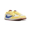 Travis Scott x Air Jordan 1 Retro Low OG SP TD Канареечные Детские Кроссовки Желтый/Голубой/Светло-серебристый DZ5908-700