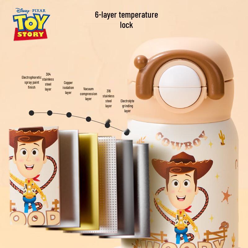 Disney Детская термобутылка Toy Story 316 из нержавеющей стали двойного назначения