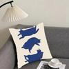 Minimalist Sleepy Kittens Cute Cushion Cover Pillowcase Ultra Soft Skin Friendly Fabric Cloud Like Comfort  Concealed Zipper