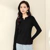 YUZHAOLIN Women's V-Neck Long-Sleeve Knit Top
