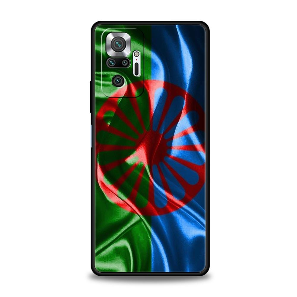 Чехол для телефона для Xiaomi Redmi Note 14 13 12 Pro Plus 5G 9S 9 10 11 4G 14C 13C 12C 10C 9C 9A Цыганский флаг Синти и Романы Мягкая крышка