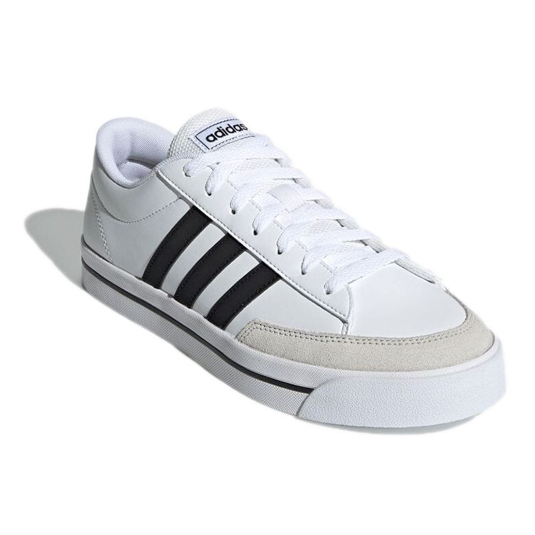 Adidas Neo Retrovulc Durable Low-Top Skate Shoes Men Sneakers White Black H02209