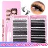 8-16Mmdiy Single Tuft Of False Eyelashes, Natural Thick D-Curve Segmented Grafting Eyelashes