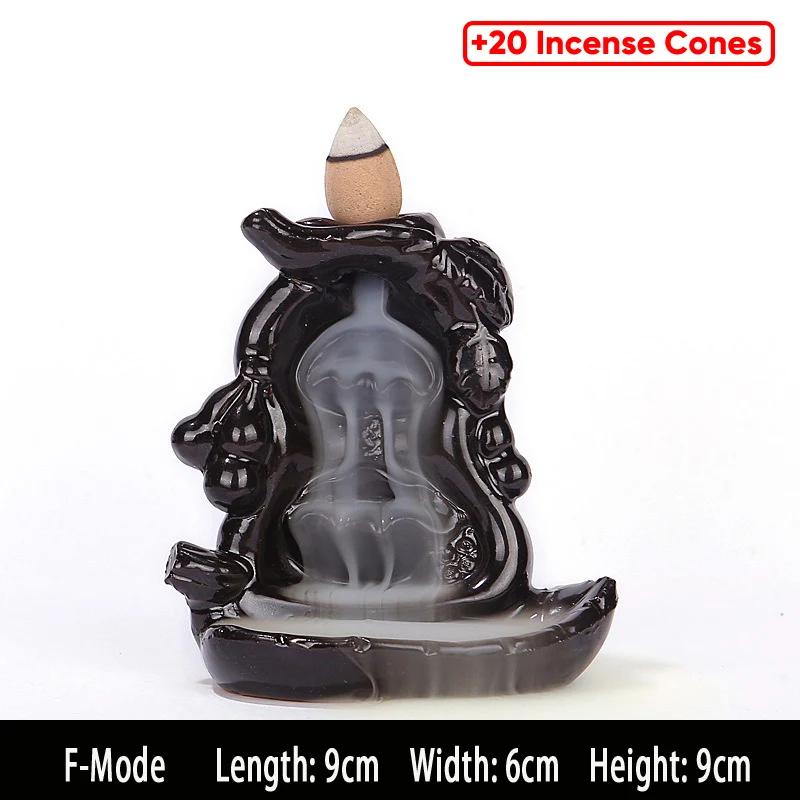 Подставка для благовоний с обратным потоком, водопадная курильница, домашний декор, ароматерапевтическое украшение, благовония в форме конусов