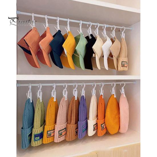 2 шт., зажим для шляпы, ветрозащитная противоскользящая вешалка для сушки одежды, крючки, вращающаяся прищепка для шапок, полотенец, носков