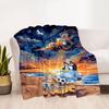 Bluey Soccer Adventure Customize Text Blanket Cozy Customizable Blanket Comfortable Great for Bedding Couch Sofa Office Chair Four Seasons Universal