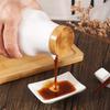 Wooden Cover Ceramic Oil Pot Household Leak-proof Oil & Vinegar Pots Porcelain Kitchen Soy Sauce Pot Oil Tank Seasoning Bottle