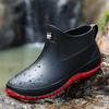 Men's Low-Cut Non-Slip Rain Boots - Water Shoes for Outdoor Wading