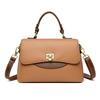 Luxury Leather Women's Shoulder Crossbody Bag Monochromatic Bags Feminine Messenger Bag