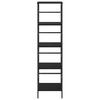 Bookshelf Black Oak Look 40 x 29.5 x 149 cm