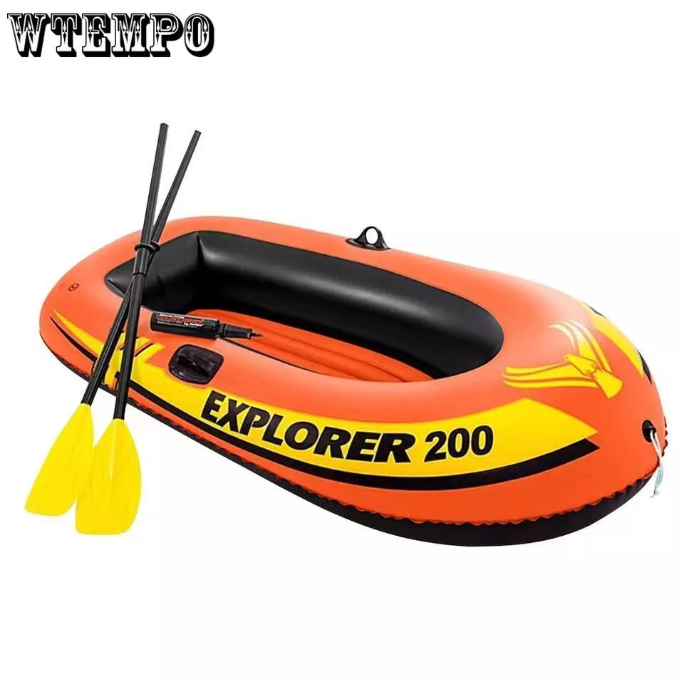 Лодка для приключений на 2 человека, надувная лодка, каяк, лодка для ручной гребли, рафтинга