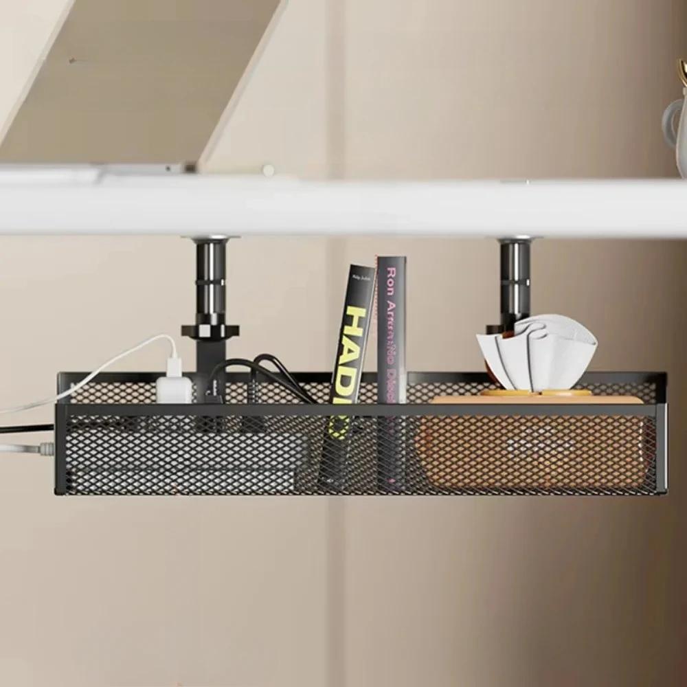 Стеллаж для хранения под столом, стеллаж для хранения проводов, металлический, большой емкости, выдолбленный под офисным столом, стеллажи для домашнего хозяйства