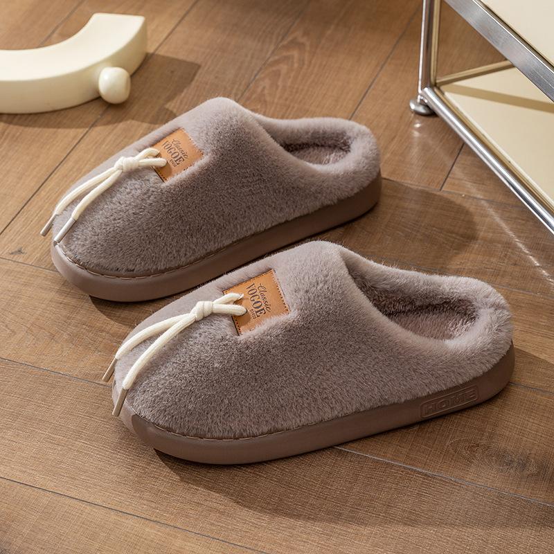 Хлопковые тапочки домашние осенне-зимние мультяшные хлопковые туфли обувь теплые плюшевые на толстой подошве плюшевые парные хлопковые тапочки для мытья пола