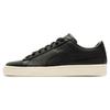 Puma Basket Classic 75Y Prm Leather Slip Resistant Durable Low Top Sneakers Unisex Sneakers Black 394291-01