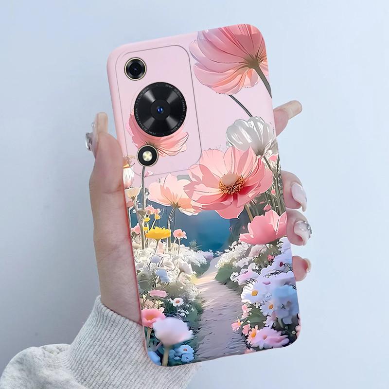 Case For Huawei Nova Y72 Butterfly Floral Girl Design Soft TPU Silicone Back Cover For Huawei Nova Y 72 MGA-LX3 Enjoy 70 Fundas