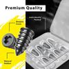 Unbranded Tubeless Tire Repair Nails Kit - Wheel Puncture Screws with Screwdriver