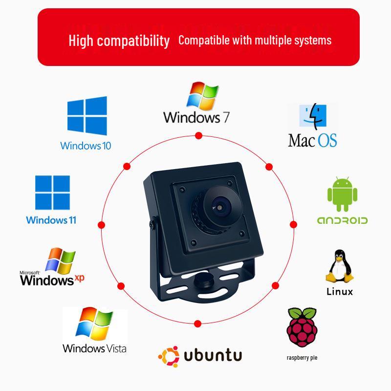 Модуль USB-камеры 1080P HD: Без драйверов, 2 МП, Широкоугольный, Распознавание лиц, Промышленное использование
