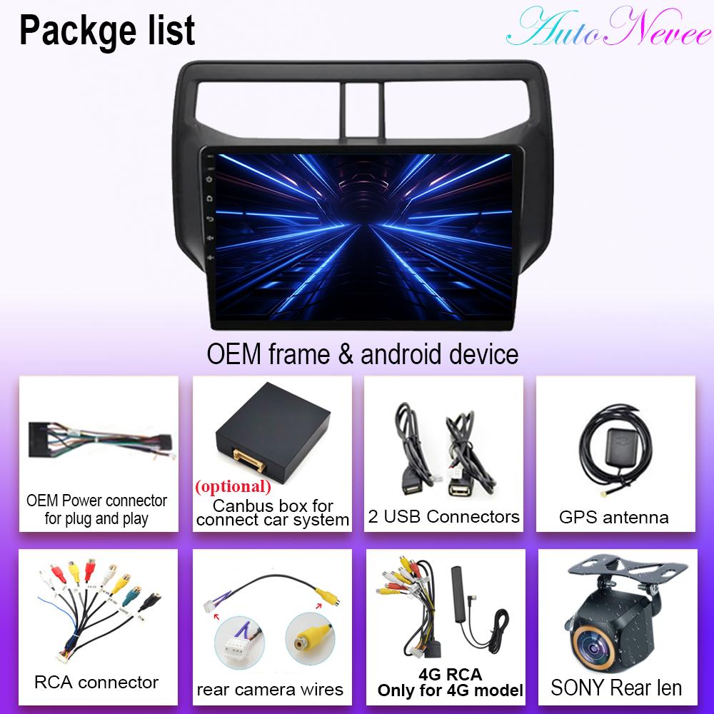 Android 14 Carplay для Toyota Rush 2018 2019 Авто Радио Мультимедиа Видео Плеер Навигация GPS QLED Экран Головное Устройство Нет 2din DVD