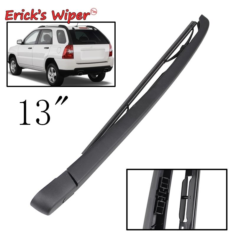 Erick's Wiper 13" Rear Wiper Blade & Arm Set Kit For Kia Sportage JE / KM 2004-2010 Windshield Windscreen Tailgate Window Brush