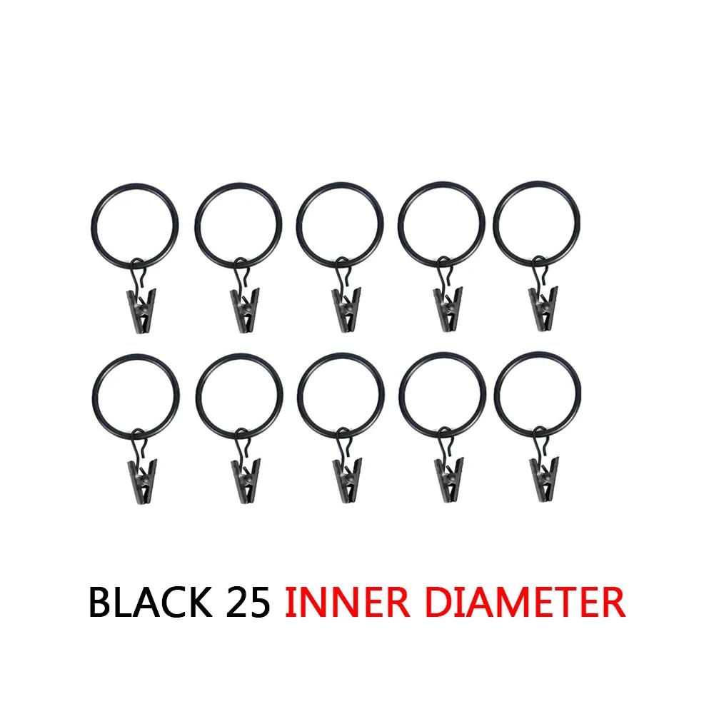 10 шт., зажимы для штор, металлические декоративные, нержавеющие, для штор, занавесок, подвесных колец, крючков для одежды, вешалок