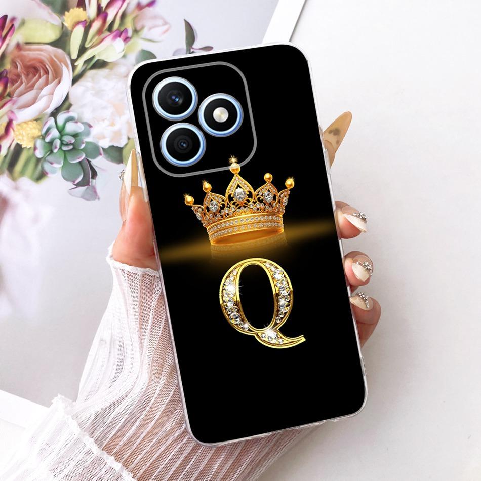 Для Honor X8d 2026 Модный чехол для телефона с буквой-короной Для Honor X8D 4G Мягкие силиконовые ТПУ чехлы